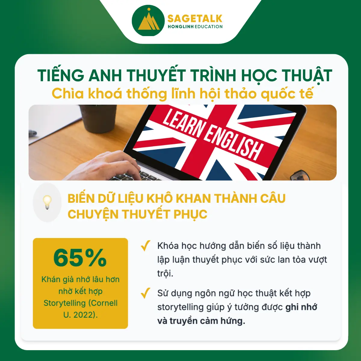 Tiếng Anh Thuyết Trình Học Thuật – Chìa Khóa Thống Lĩnh Hội Thảo Quốc Tế