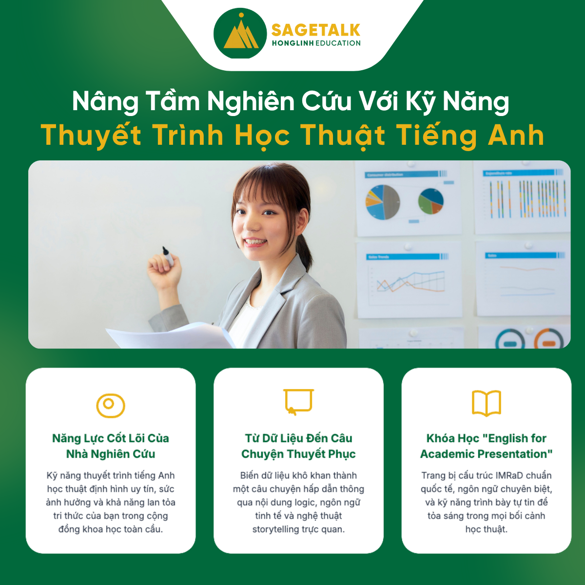Nâng Tầm Nghiên Cứu Với Kỹ Năng Thuyết Trình Học Thuật Bằng Tiếng Anh